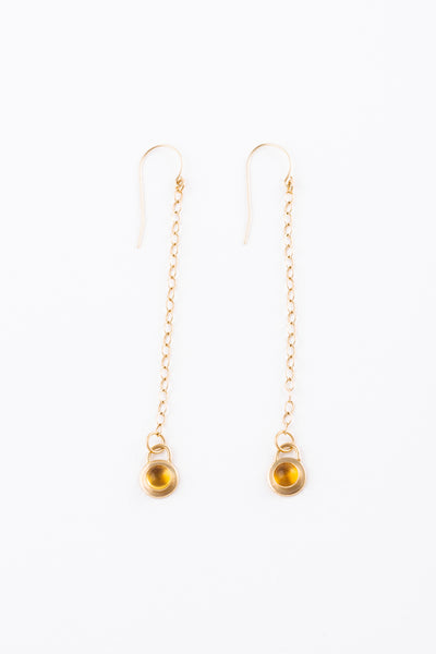 Gold Gregorian Chain Earrings