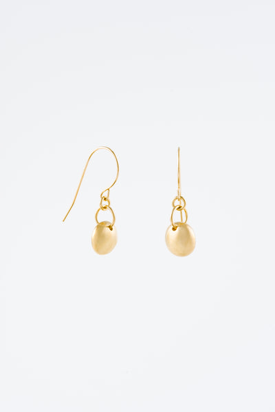 Mini Gold Rock Earrings