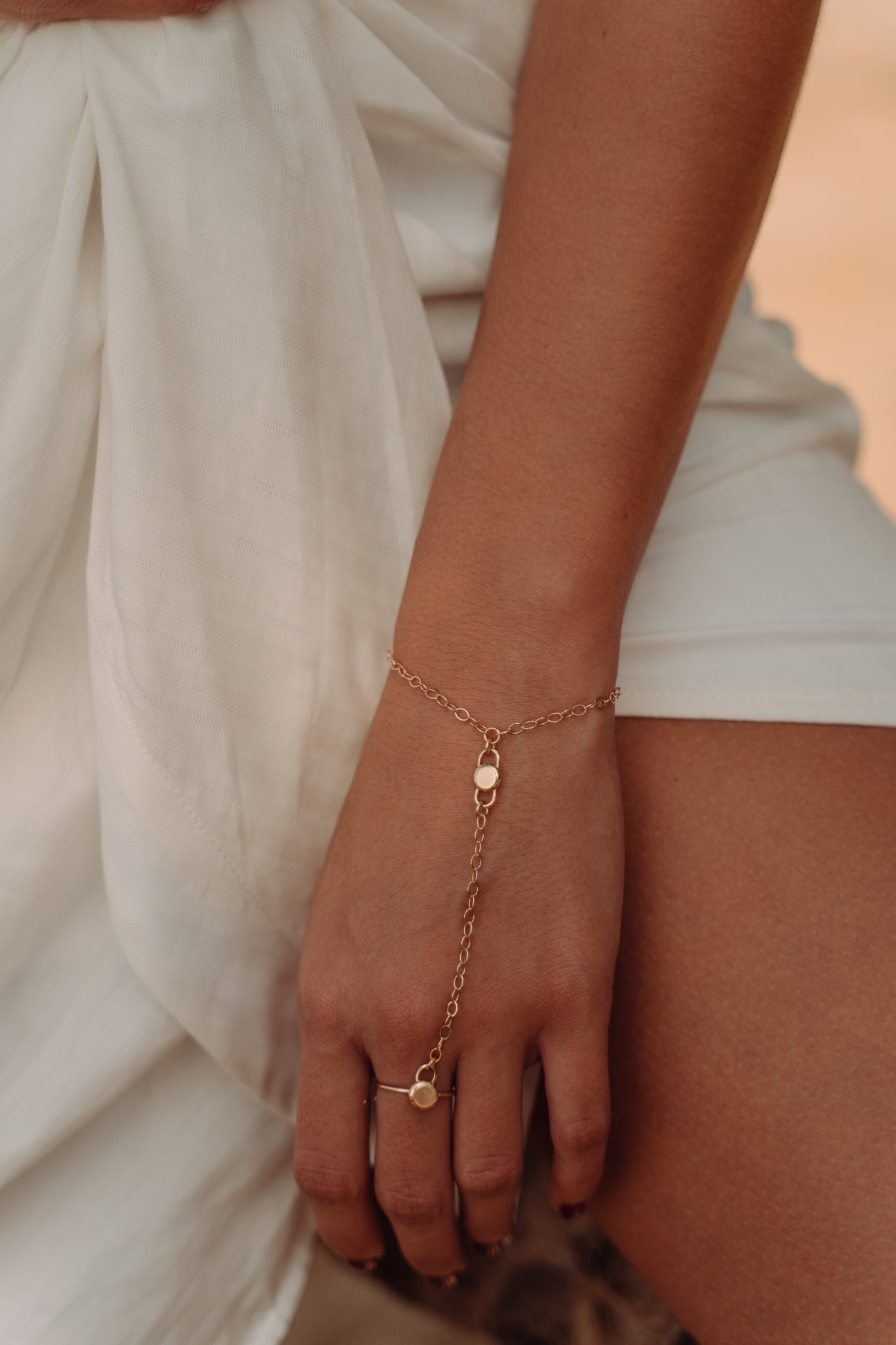 Simple Chain Gold Bracelet